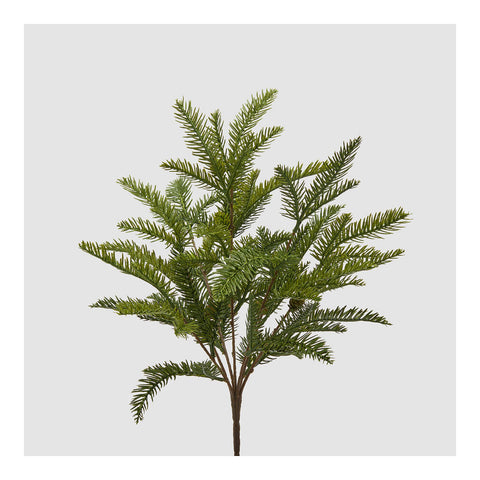 EDG Enzo De Gasperi Ramo con pigne decoro natalizio cespuglio artificiale sintetico H51 cm