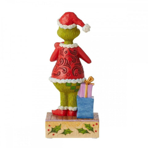 Enesco Grinch con cuore illuminato "Jim Shore" 7.5x7,5xH18 cm