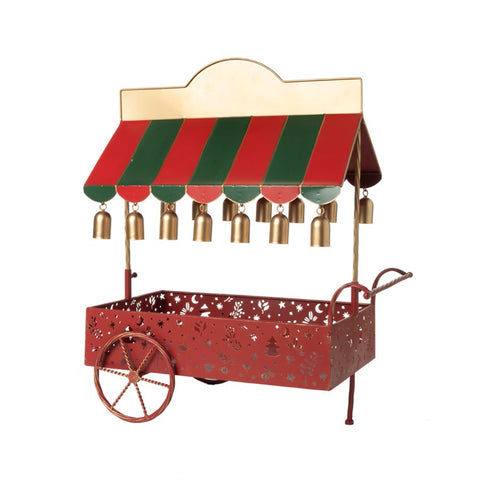 L'arte di Nacchi Carretto decorativo di natale in metallo 52x32xH63 cm