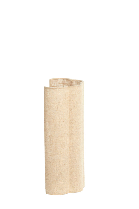 Light & Living Lampada da parete in tessuto beige "Fringe" 15x10xH30.5 cm