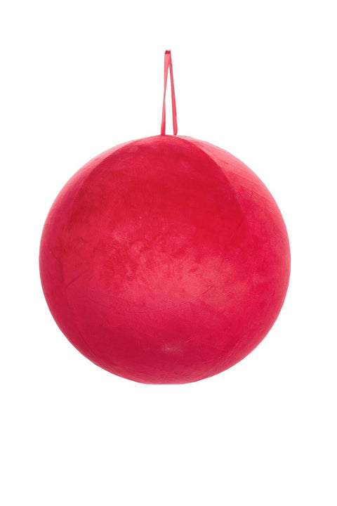 Fabric Clouds Decorative Sphere Velvet Effect "Carousel" 70 cm