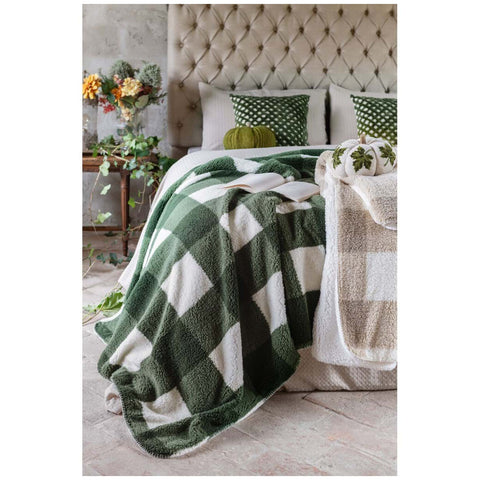 Plaid Sherpa Blanc Mariclò « Soft Essential » 140 x 170 cm 3 variantes (1 unité)