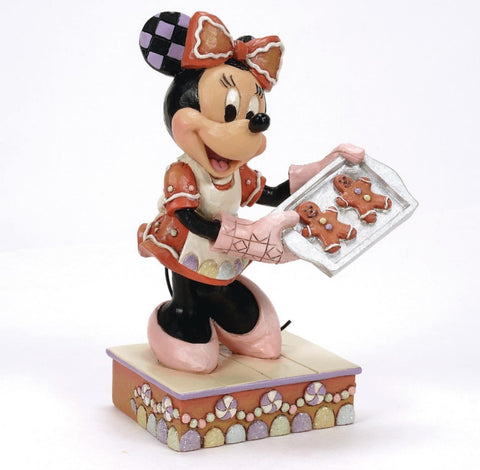 Figurine Enesco Disney Minnie Mouse avec biscuits 8,5x7xH14 cm