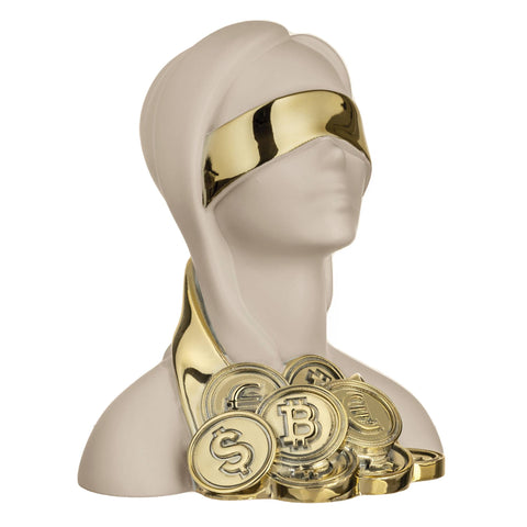 Bongelli Preziosi Scultura Dea Bendata Bitcoin 12x15 cm 5 varianti(1 unità)