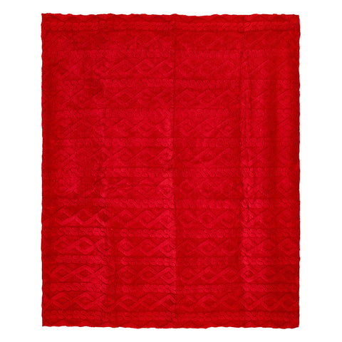 Nuages ​​en tissu à carreaux rouge en jacquard "Bear Wonderland" 2 variantes (1pc)