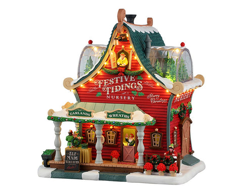 LEMAX Edificio illuminato "Festive Tidings Nursery" H22x21x16 cm