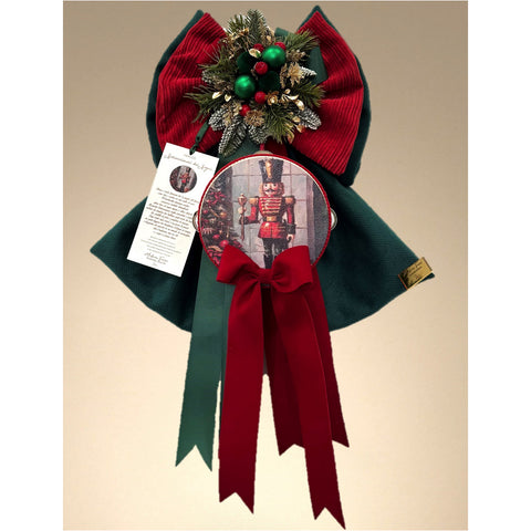 Madame Fioccò Fiocco Tamburo Soldato Schiaccianoci rosso/verde H40 cm
