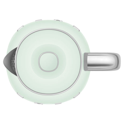 SMEG Smeg Mini Kettle in pastel green stainless steel, 50s 200x200x152mm
