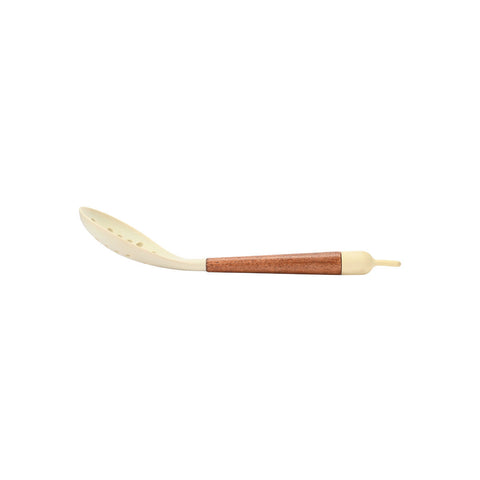 Estia Home Cucchiaio scanalato da cucina in silicone crema "Allure" 34.5x8.5x6.5 cm