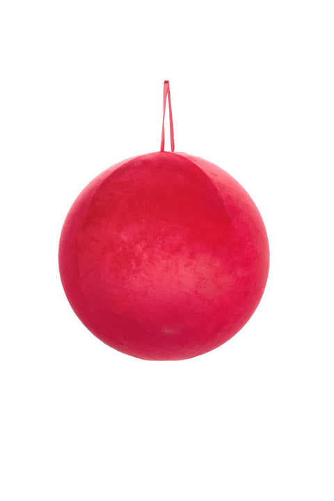 Fabric Clouds Decorative Sphere Velvet Effect "Carousel" 60 cm