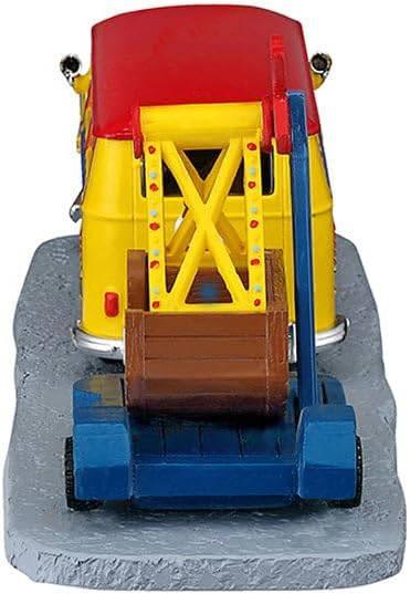 LEMAX Giostra "Towing Van With Carnival Ride" in resina H7x22x6.8 cm