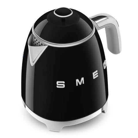 SMEG Smeg Mini Kettle in black stainless steel, 50s 200x200x152mm