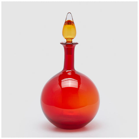 Edg - Enzo de Gasperi Decorative red glass vase D25.5xH50 cm