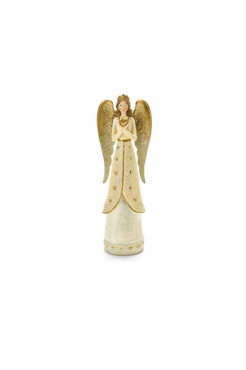 Figurine Ange Nuages ​​en Tissu en résine « Darling » H 25,5 cm 2 variantes (1 unité)