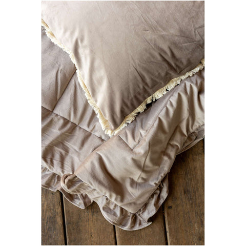 L'Atelier 17 Double Velvet Quilt + 2 Pillowcases "Arya" 260x260 cm 4 variants