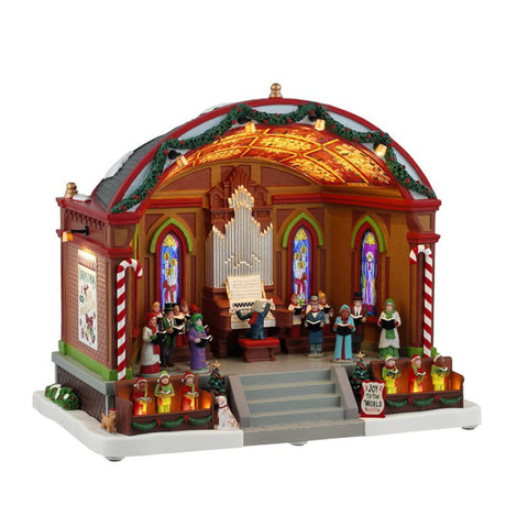 LEMAX Moving Building with Music "Christmas at the Park Pavilion" H24.5 x 28 x 18.2 cm