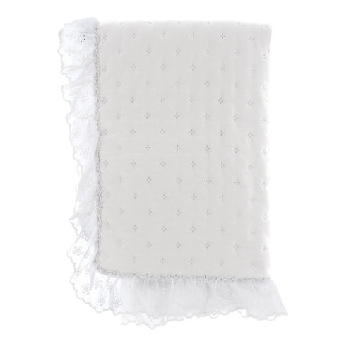 Couette double White Spring Blanc Mariclò Dentelle San Gallo "Tutu" 260x260 cm