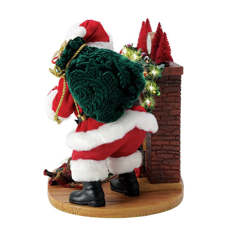 Department 56 Possible Dreams Scena Babbo Natale "Visions of Sugar Plums" 29.5x20.5xH25.5 cm