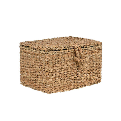 Estia Home Cestino Portaoggetti in vimini con coperchio "Nerina" 15x14xH25 cm