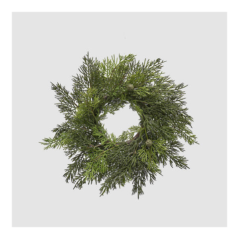 EDG Enzo De Gasperi Thuja Christmas wreath with berries Artificial/synthetic door wreath D35 cm