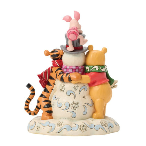 Enesco Disney Statuina di natale Winnie the Pooh e amici H25 cm