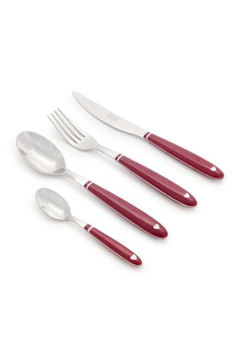 Nuvole di Stoffa Set of 24 "DEMETRA" Christmas Cutlery for 6 People