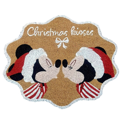 Disney Zerbino di natale Topolino e Minnie bacio 40x60 cm