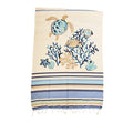 Art Deco Telo mare in misto cotone con frange 100x180 cm 8 varianti (1pz) - Angelica Home Stabia
