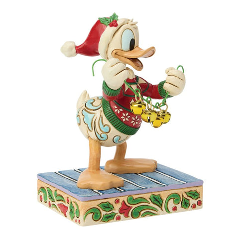 Enesco Disney Jim Shore Statuina di natale Paperino Bells 7.5x5xH12 cm