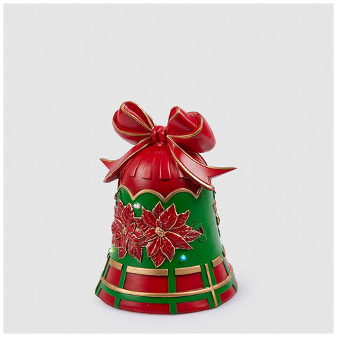 EDG Mini cloche de Noël lumineuse LED en polyrésine D20xH26 cm