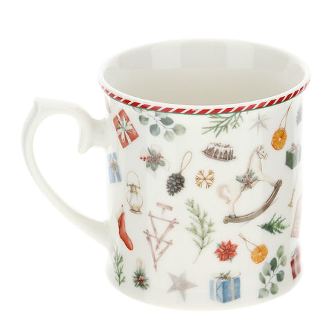 TAZZA MUG PORCELLANA X'MAS DIA.9X10CM