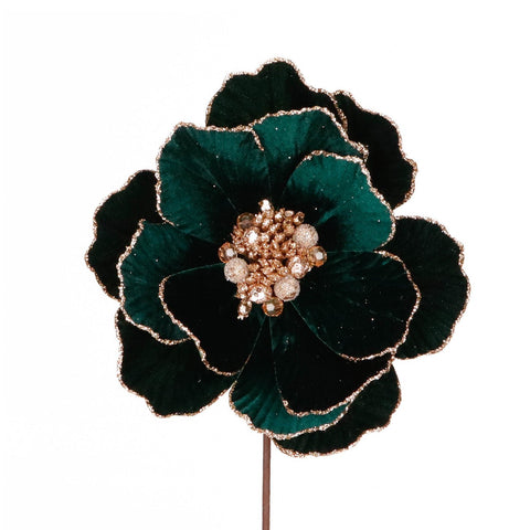 FABR.GLT JEWEL MAGNOLIA STEM GRN 45CM