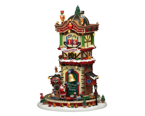 LEMAX Edificio in movimento e luci led "Christmas Time Countdown" H34x23x23 cm