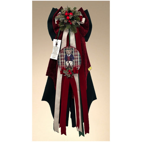 Madame Fioccò Fiocco Lord de Noël vert/rouge avec tambourin 3 variantes (1 unité)
