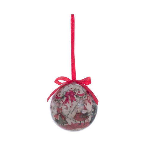 Blanc Mariclò Box Set of 6 "Christmas Fairy" Tree Baubles D6 cm