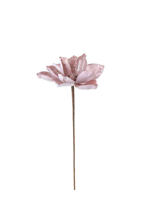 Pink Christmas Decorative Flower Fabric Clouds "Darling" D24 cm