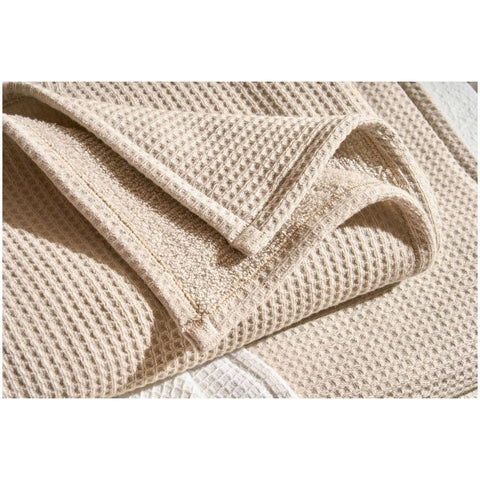 Lot de 2 serviettes de bain en éponge de coton « Alma » blanc perle, 4 variantes (2 unités)