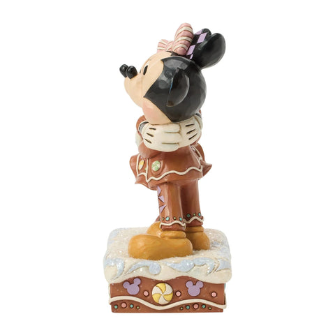 Enesco Disney Statuina di natale Topolino e Minnie Pan di zenzero H15.5 cm