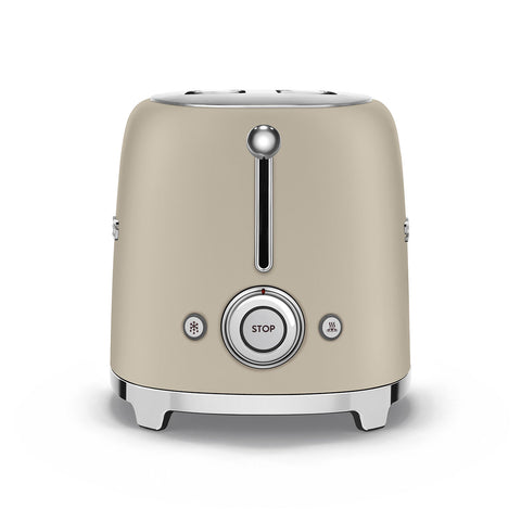 SMEG 2-Slice Stainless Steel Toaster Moonlight Beige 950W 198x310 cm