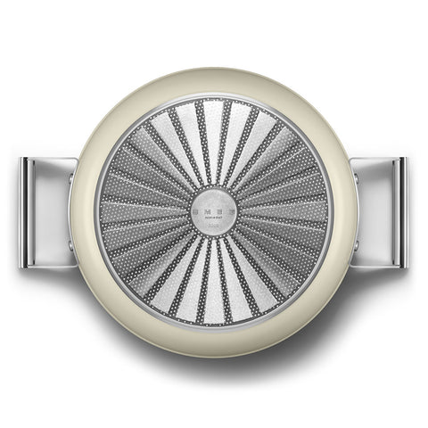 Smeg Tegame antiaderente panna + coperchio "50's Style" D28 cm