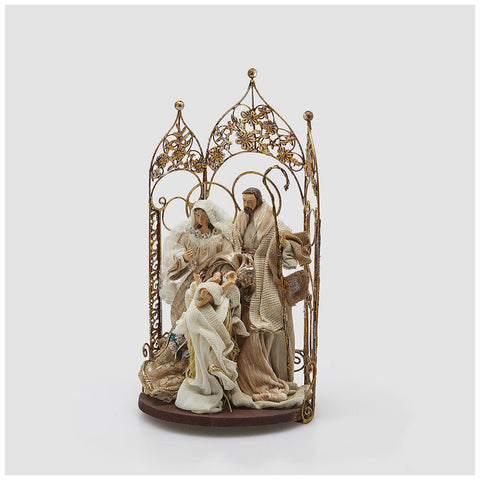 Figurine de la Nativité EDG Enzo De Gasperi avec niche 18x15xH31 cm