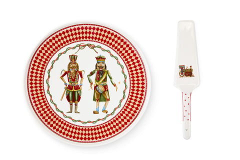 Nuvole di stoffa Set piatto + paletta di natale in ceramica 2 varianti (2 unità)
