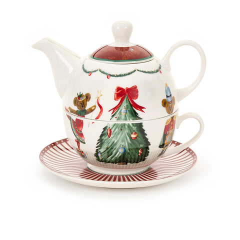 Théière en porcelaine de Noël Nuvole di Stoffa "Bear Wonderland" 900 ml 2 variantes (1pc)