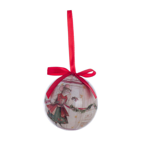 Blanc Mariclò Box Set of 5 Christmas Fairy Tree Baubles" D7.5 cm