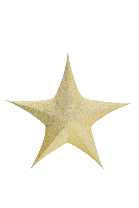 Décoration de Noël en tissu nuages ​​étoiles dorées à paillettes « Carrousel » 150 cm