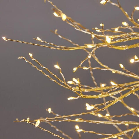 EDG Enzo De Gasperi Gold Beech Christmas tree with 900 LEDs (warm light) H180 D75 cm