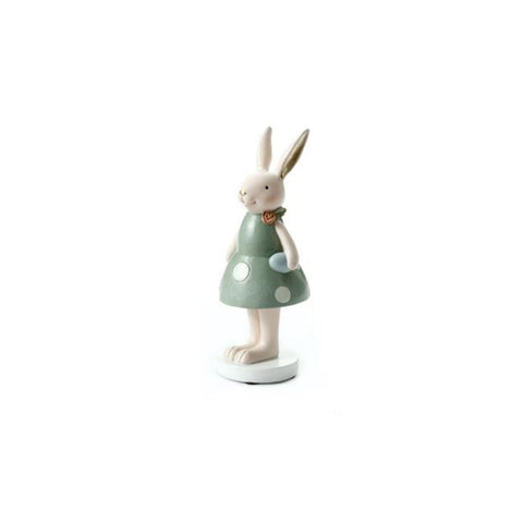L'Arte di Nacchi Figurine Lapin de Pâques en résine 7x7xH19 cm