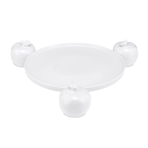 La Porcellana Bianca Alzatina con Mele "Fattoria" D22 cm