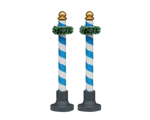 LEMAX Set 2 Biergarten Poles in plastica H10.5 cm