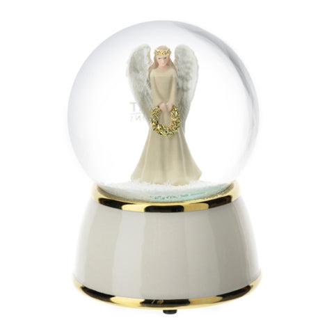 Boîte à musique Ange Boule d'eau/de neige Hervit D10xH15 cm